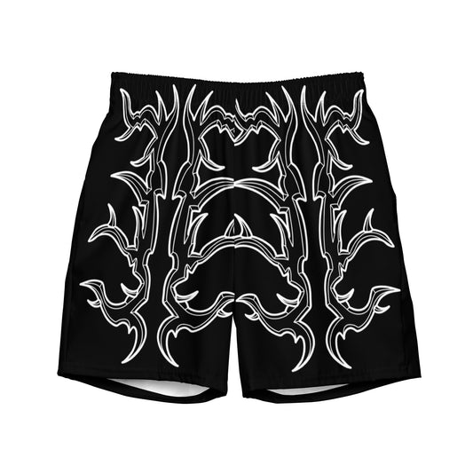 TRIBAL BLACK Men's swim trunk