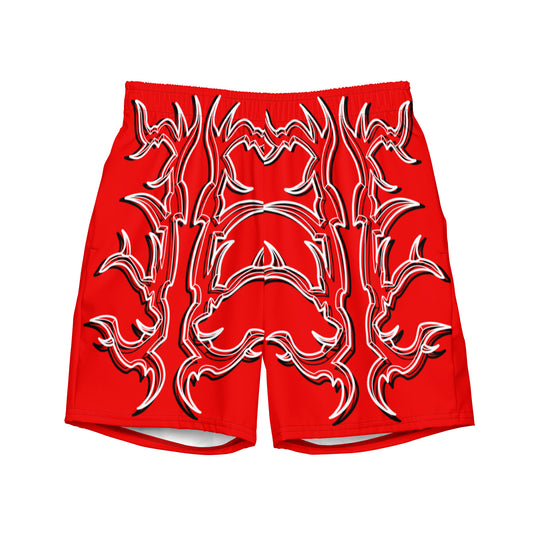 TRIBAL RED Men's swim trunk